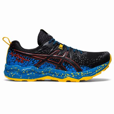 Férfi Asics Fujitrabuco Lyte Terepfutó Cipő AS7365184 Fekete/Kék